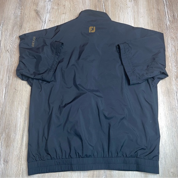 FOOTJOY DRYJOYS Mens Black Short Sleeve Button up Zip up Hidden Pocket Size Med - Picture 12 of 16